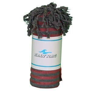 Salt Rag Beach Towel - "Red Lagoon Rag" [Sand Free Turkish Beach Towel]
